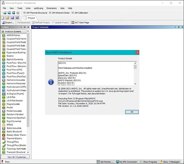 ansys products 2021r1破解版