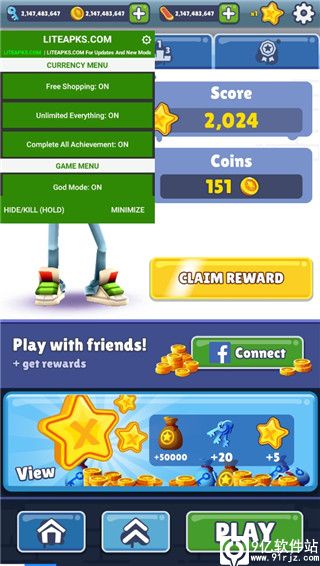 地铁跑酷国际服内置菜单版