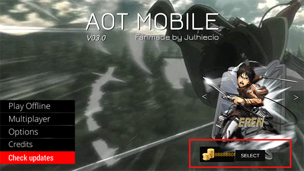 进击的巨人破解版内置菜单